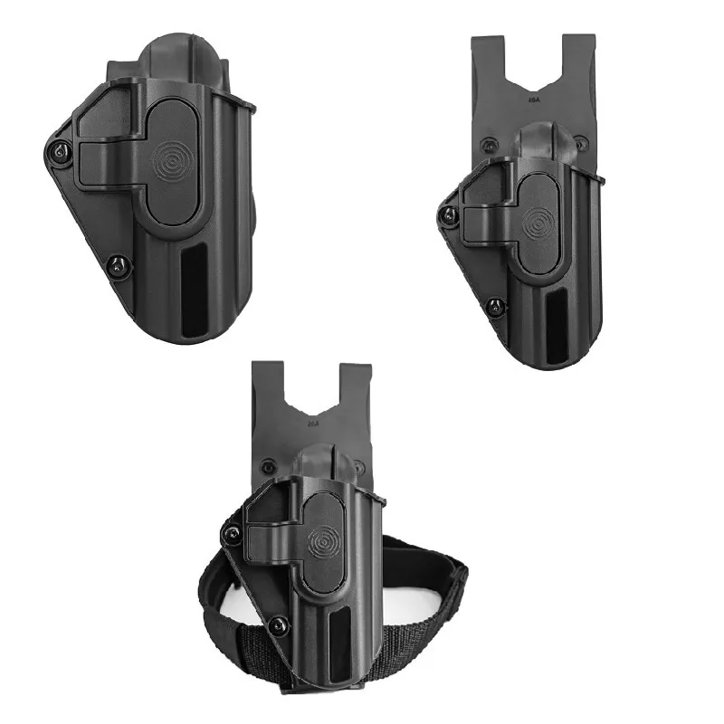 Funda de pistola de caza Airsoft de liberación rápida, soporte de pistola militar de combate para Glock17/22/31/19/23/32 - imagen 2