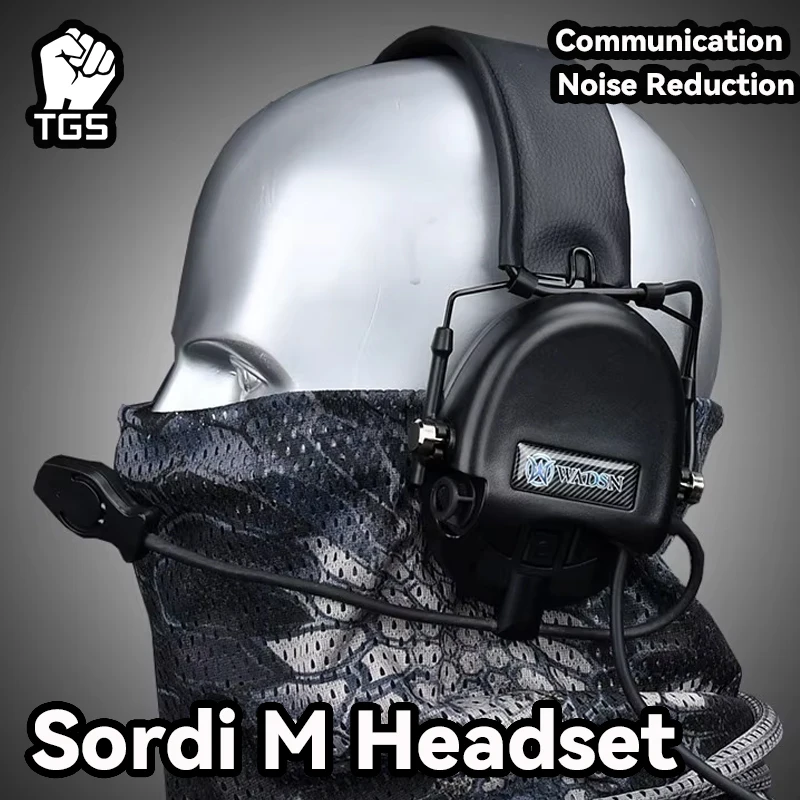 WADSN-auriculares Sordin MSA Softair, dispositivo de comunicación, reducción de ruido, interflujo al aire libre, táctico, para caza y Tiro