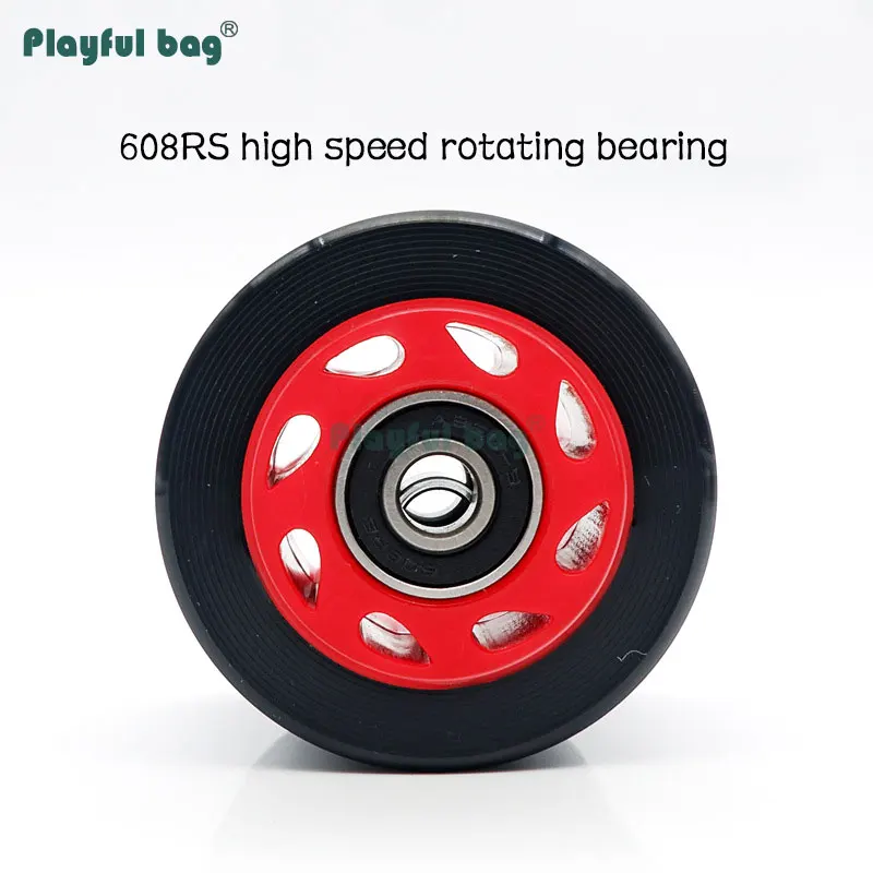 Patines dobles de carreras, ruedas de línea 95A, 58x39MM, piezas de rueda de zapatos de patinaje, rodamientos 608RS AMB151 - imagen 5