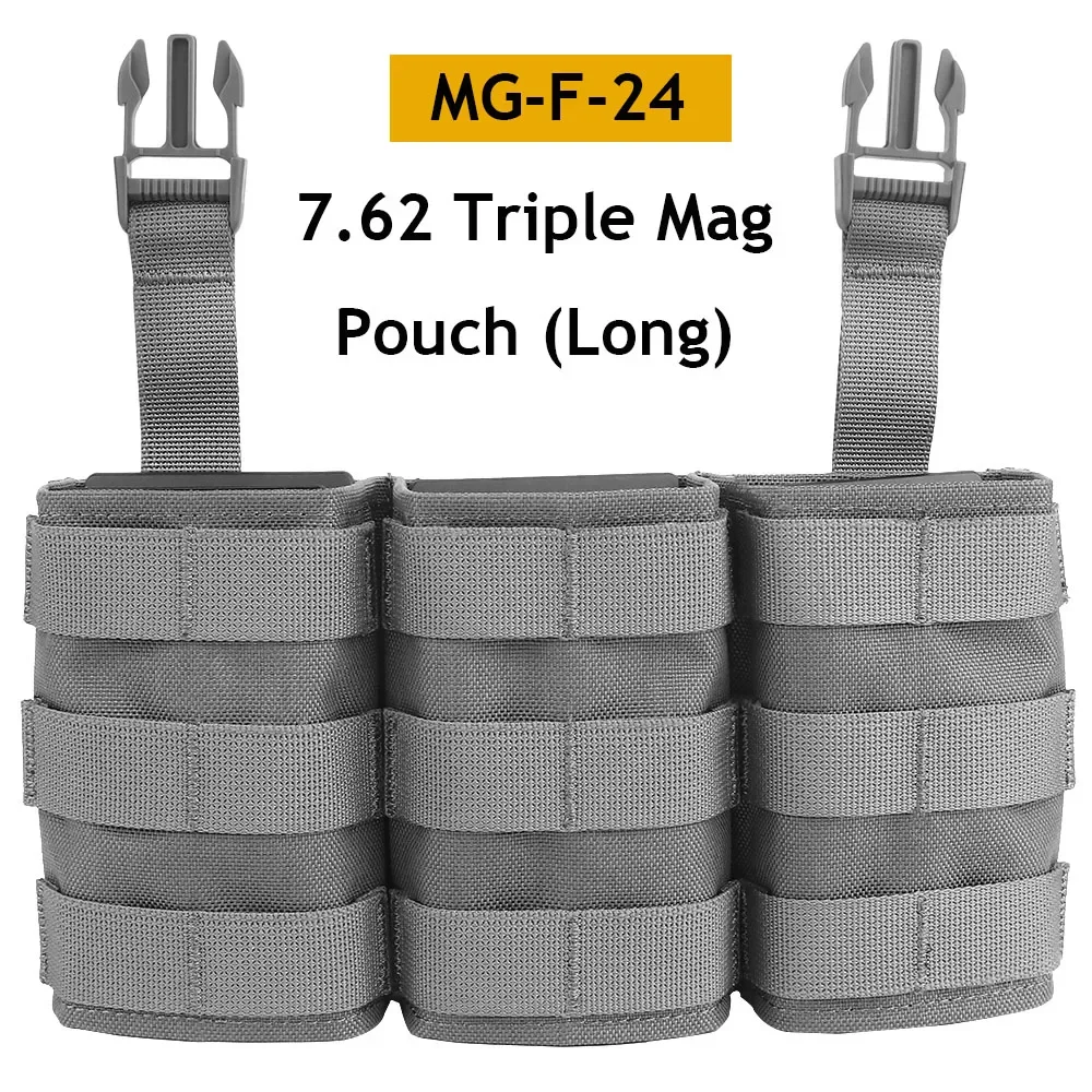 Bolsa táctica Fast 7,62 para Airsoft, M4, AK47, Triple bolsa de inserción Mag para LV119, FSCK, AVS, FCPC, chaleco de caza táctico - imagen 4