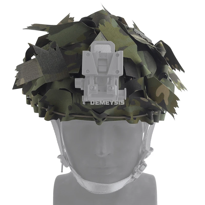 Cubierta casco táctico camuflaje 3D, red con corte láser universal - imagen 4