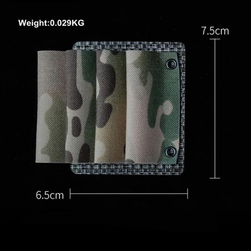 Equipo táctico Molle Glow Stick bolsa para conchas de escopeta, paquete de 4 soportes de luz Chem bolsa de almacenamiento accesorios de caza - imagen 3