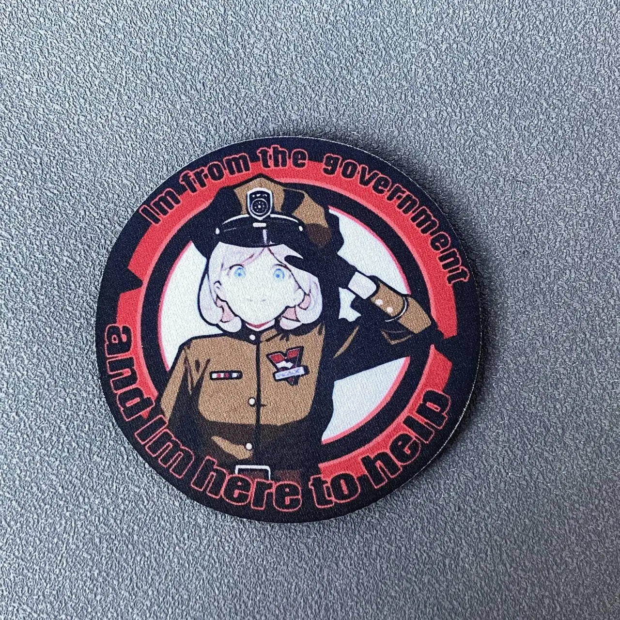 Parche de Chica de Anime, insignia de moral táctica militar, brazalete con estampado de gancho y bucle, mochila, ropa, pegatinas de accesorios decorativos - imagen 5