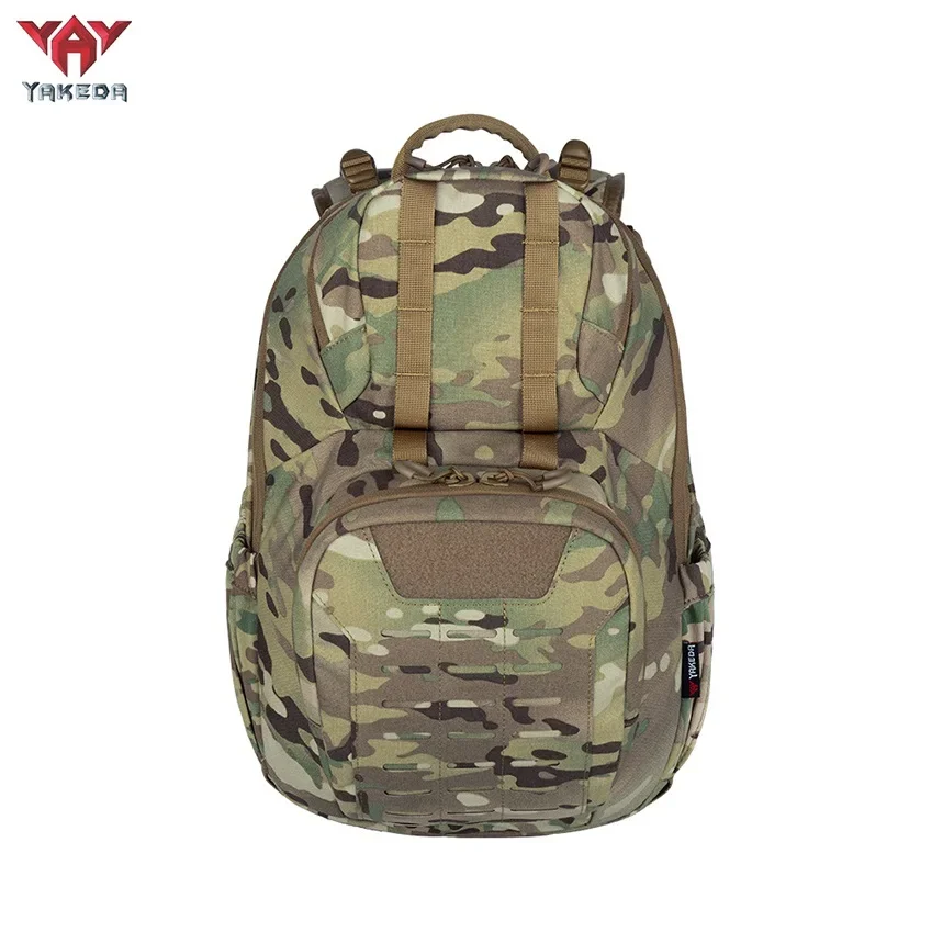 Mochila táctica YAKEDA 26L, mochila de camuflaje EDC MOLLE impermeable, bolsa de asalto para senderismo, Camping, caza, viaje, mochila para montar - imagen 4