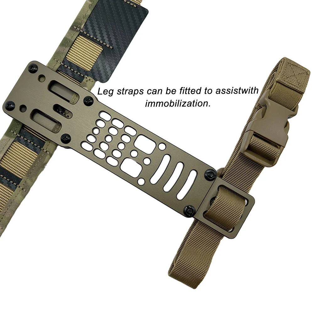 Adaptador de funda de pistola Modular de Metal táctico, transporte de pierna caída para Kit QLS, funda con correa para pierna, equipo Airsoft, accesorios de caza - imagen 4