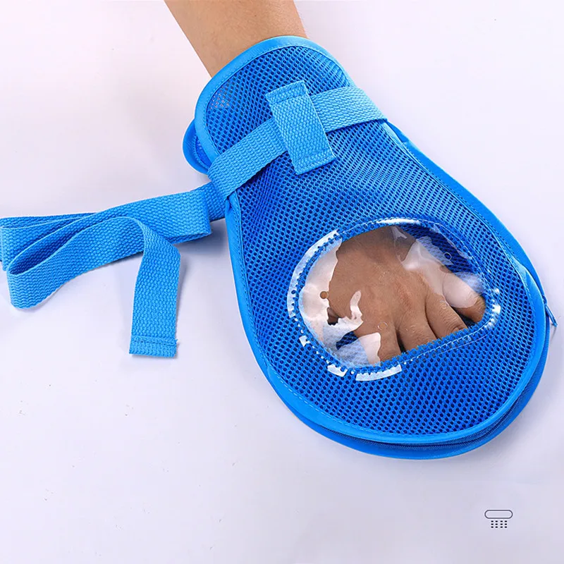 Guantes de sujeción fija, guantes de protección para personas mayores, prevención de captura de rasguños, muñeca, tablero antiarañazos incorporado - imagen 2