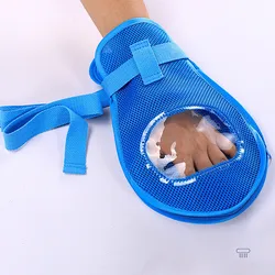 Guantes de sujeción fija, guantes de protección para personas mayores, prevención de captura de rasguños, muñeca, tablero antiarañazos incorporado