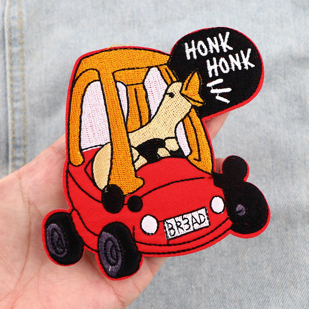 Parche de ganso divertido, parches bordados de dibujos animados para ropa, parches para planchar DIY para ropa, parches adhesivos con letras - imagen 5