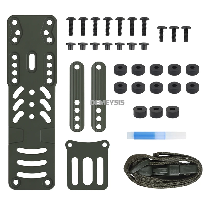 Adaptador de funda de pistola Modular de Metal táctico, Compatible con sistema de bloqueo rápido, plataforma, funda para pistola, accesorios de banda para pierna caída - imagen 4