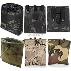 Bolsa táctica Molle para revistas y recuperación plegable con cordón