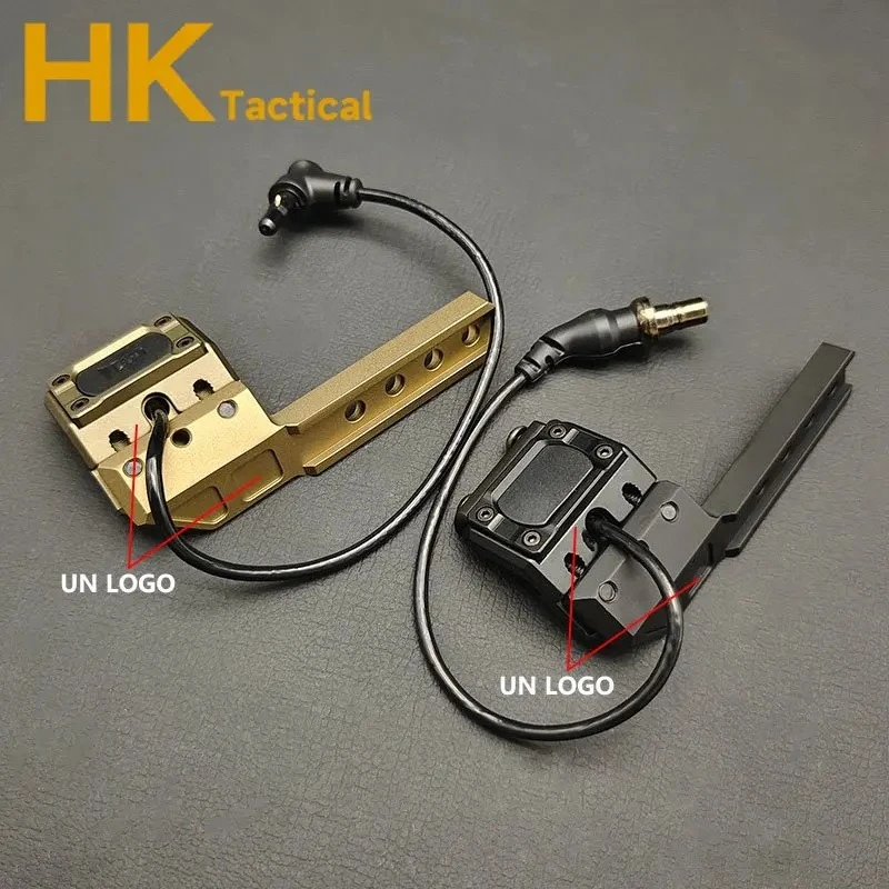 ModButton interruptor de presión con soporte de extensión lateral Un Mount DBAL NGAL M300 M600 armas tácticas linterna y soporte láser - imagen 3