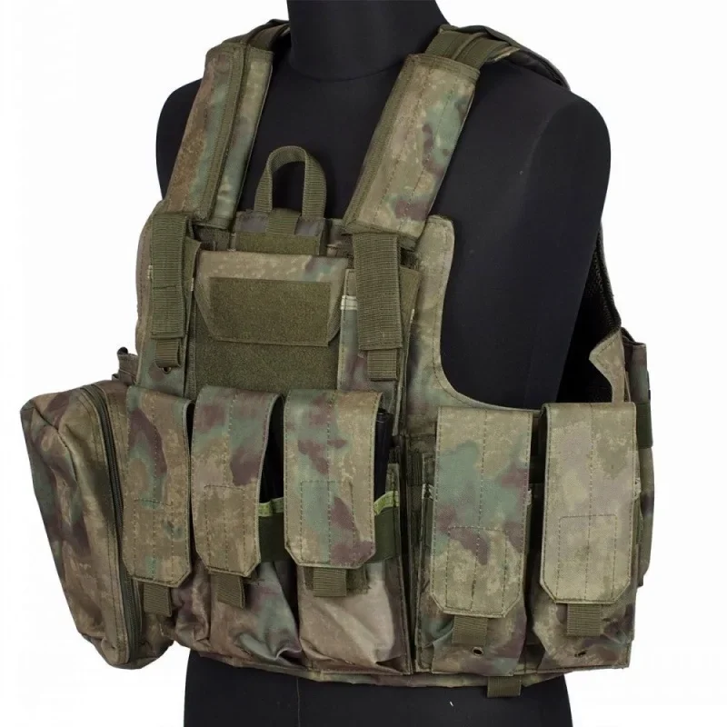 Chaleco táctico Airsoft Molle, chaleco portador de placa de asalto de combate CS, juego de guerra, ropa para exteriores, chaleco de caza y Paintball - imagen 4