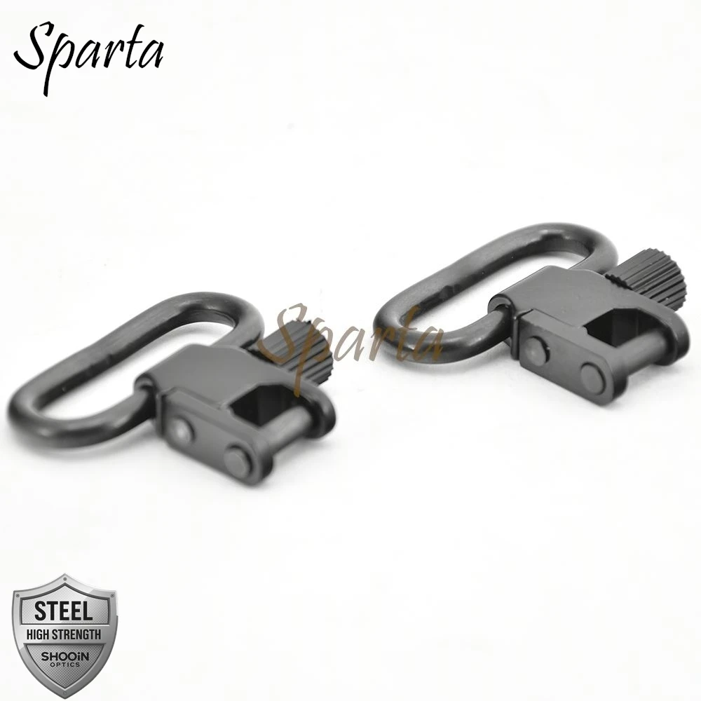 2 qd harnass swivel snel afneembare vergrendeling 1 inch 1,25 inch jachtgeweer schouderriem - imagen 5