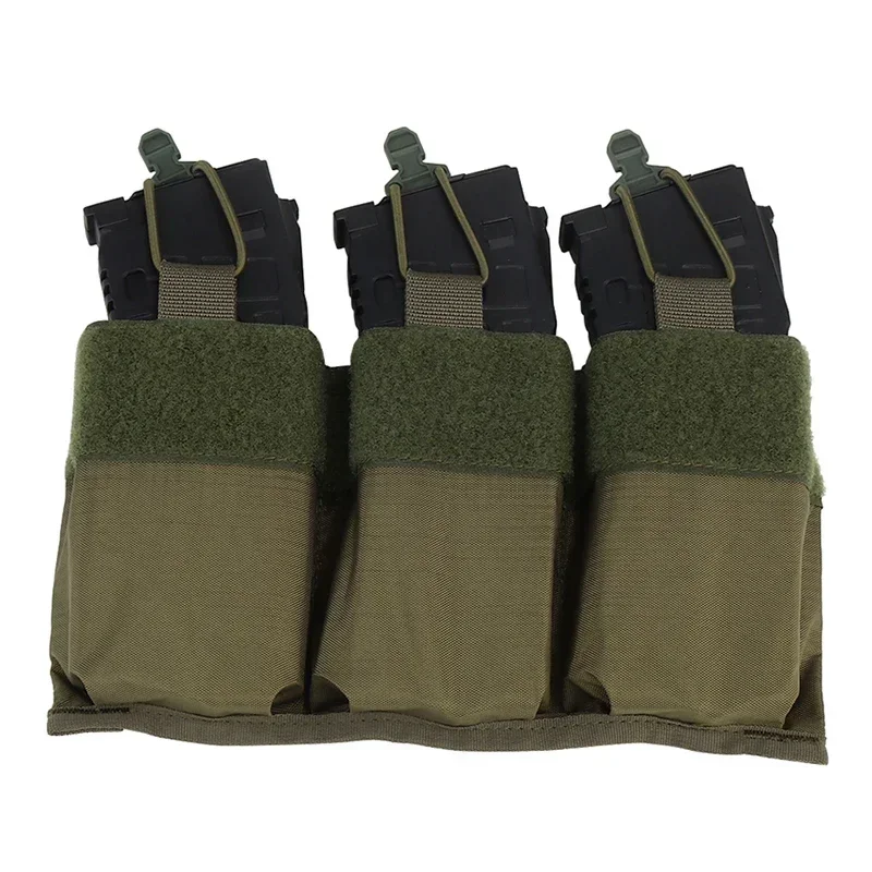 ERQYGRA revista táctica Triple 7,62mm bolsa caza portátil al aire libre juego de guerra CS tiro Paintball Molle sistema Accesorios