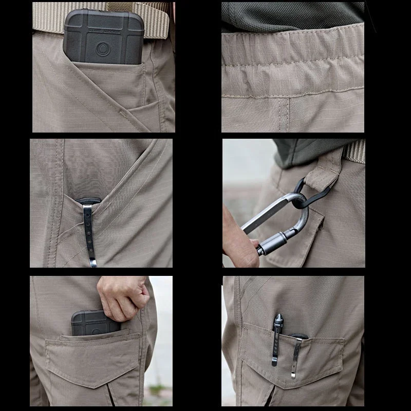 Pantalones cortos tácticos de carga Multicam de verano para hombre, pantalones cortos de camuflaje impermeables para deportes al aire libre, Camping, senderismo, caza de peces, Airsoft - imagen 5