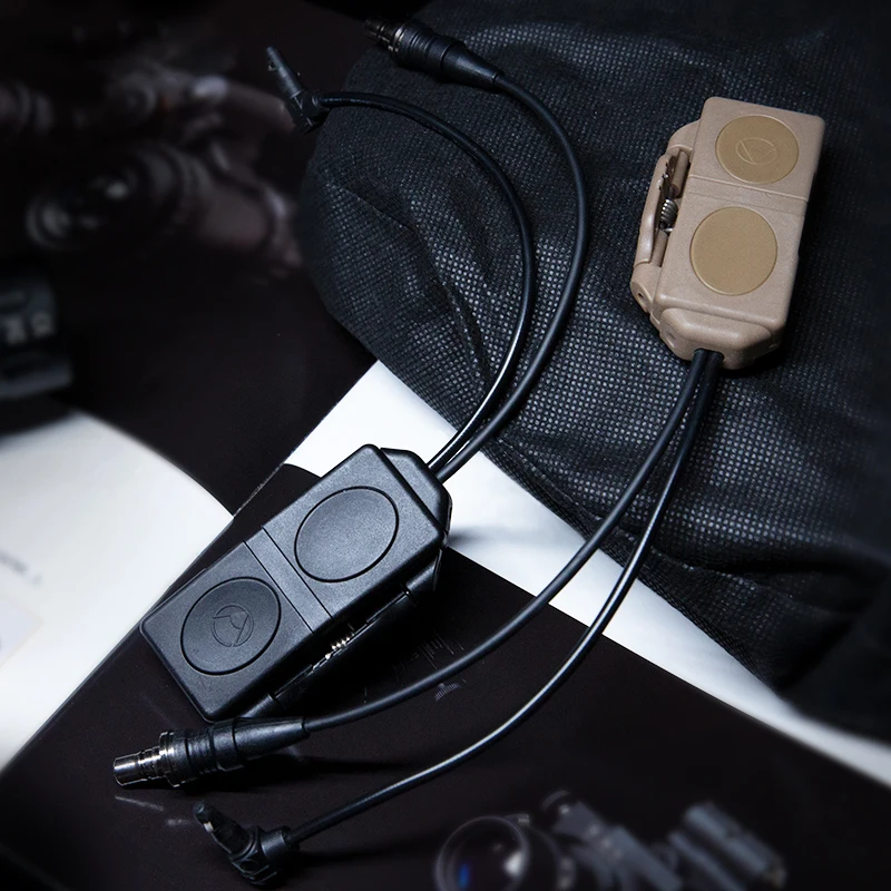 Interruptor de cola de rata de presión de doble botón FMA para equipo táctico de PEQ Insight de 2,5 mm y L3 - imagen 4