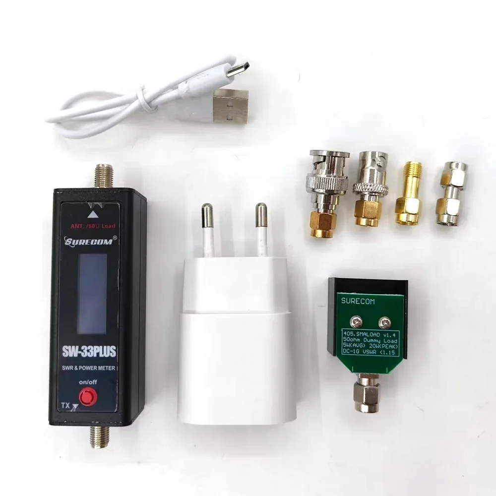Surecom Medidor SWR y vatímetro RF portátil para antenas de radio