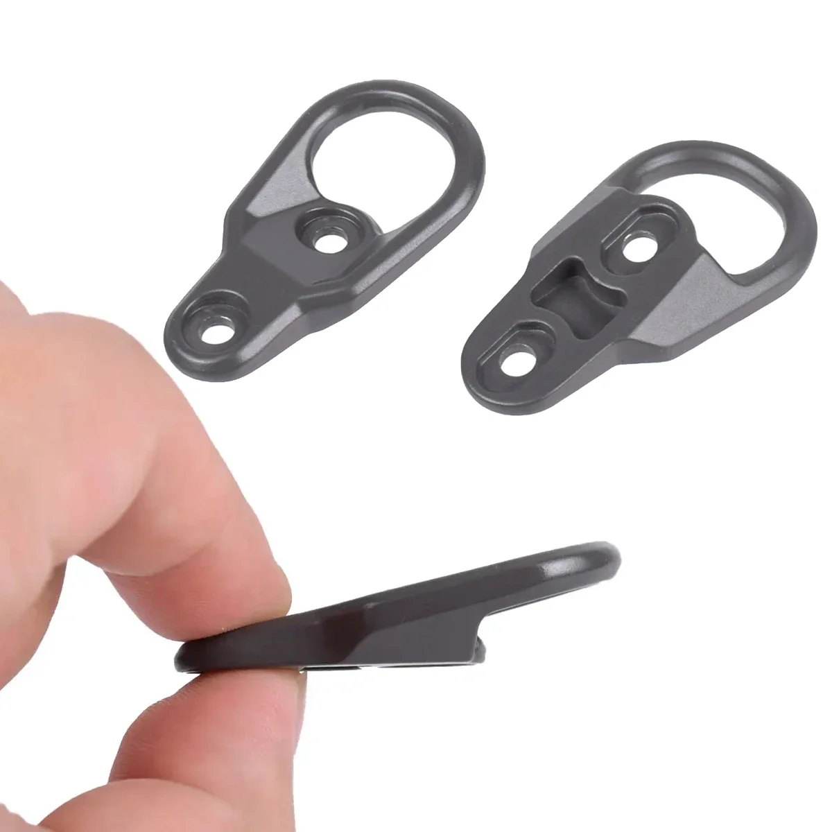 RSA GBB MLOK MS2 MS3 soporte de eslinga táctico KeyMod Sling giratorio para sistema KeyMod y accesorios de caza M-LOK arma AR15 AK47 AK74 - imagen 2