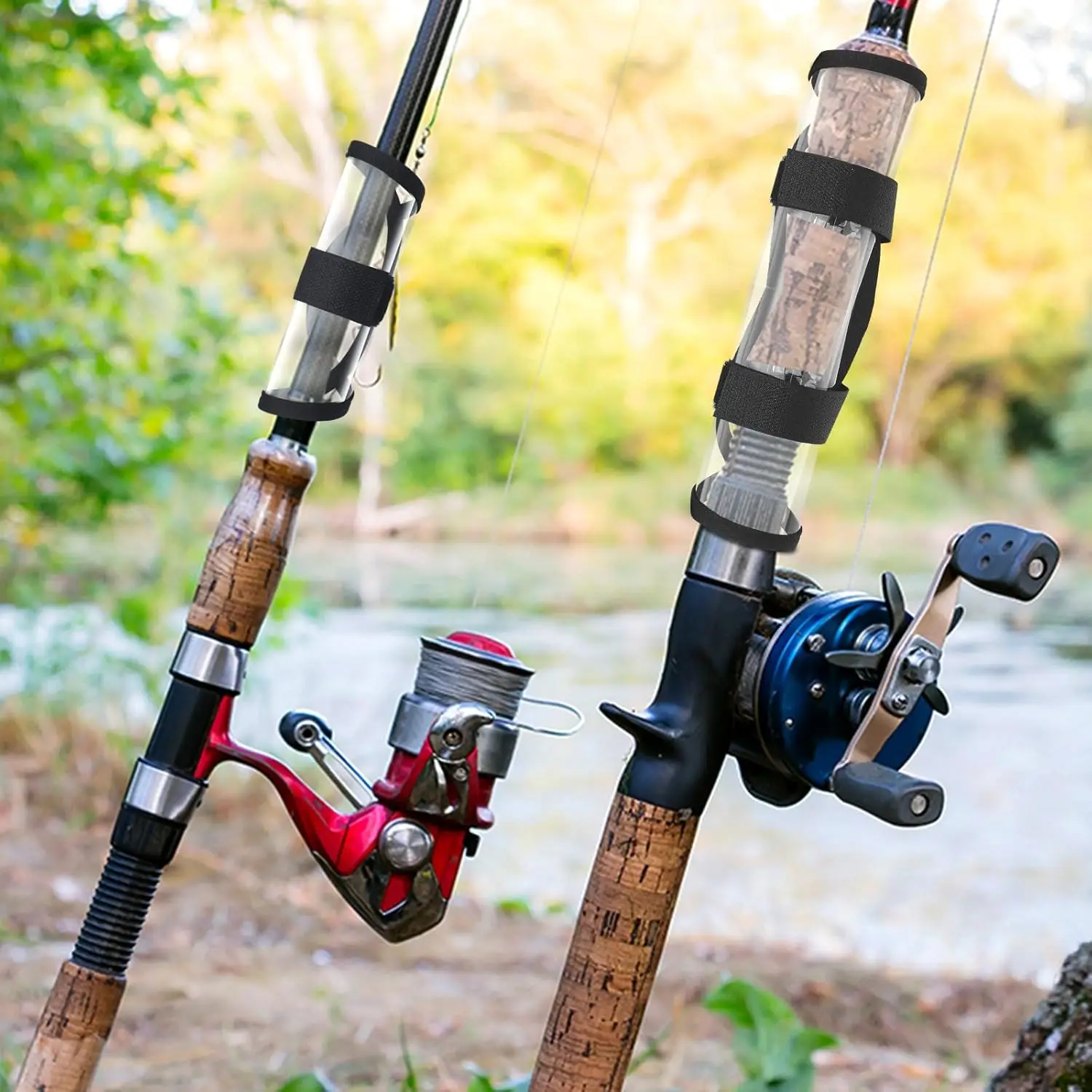 4 Uds. Envolturas de señuelo de pesca cubiertas de señuelo de PVC transparente guantes de cebo 7,48 ''/5,9 ''protectores de anzuelos de señuelo para armadura de caña de pescar - imagen 5