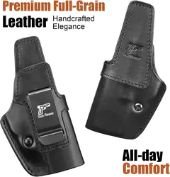 Para Springfield Hellcat Pro/Comp,Hellcat RDP,IWB Funda de cuero, transporte oculto, pretina interior, cinturón apto para 1,5 "-1,75", mano derecha