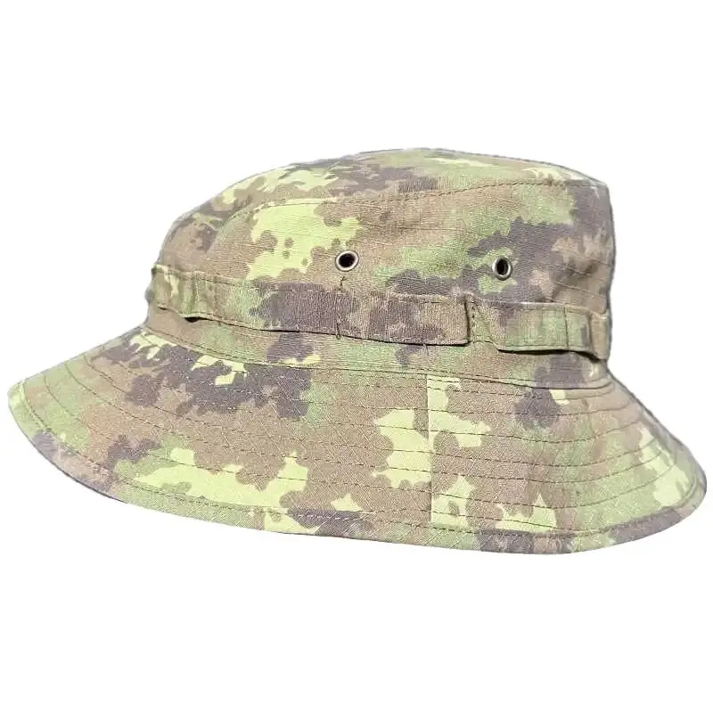 Gorra de caza y pesca al aire libre para hombres y mujeres, patrón de camuflaje italiano, cúpula a prueba de viento, sombrero de alero corto - imagen 2