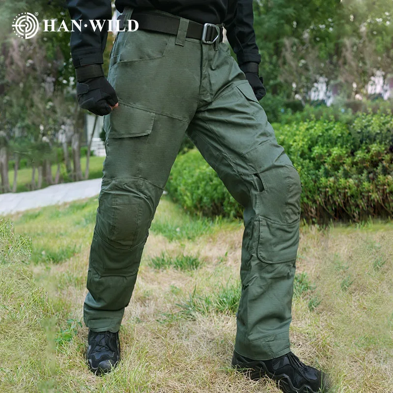 Pantalones tácticos de combate para hombre, pantalones elásticos de caza, Camping, Trekking al aire libre, pantalones impermeables de gran tamaño, pantalones de secado rápido - imagen 2