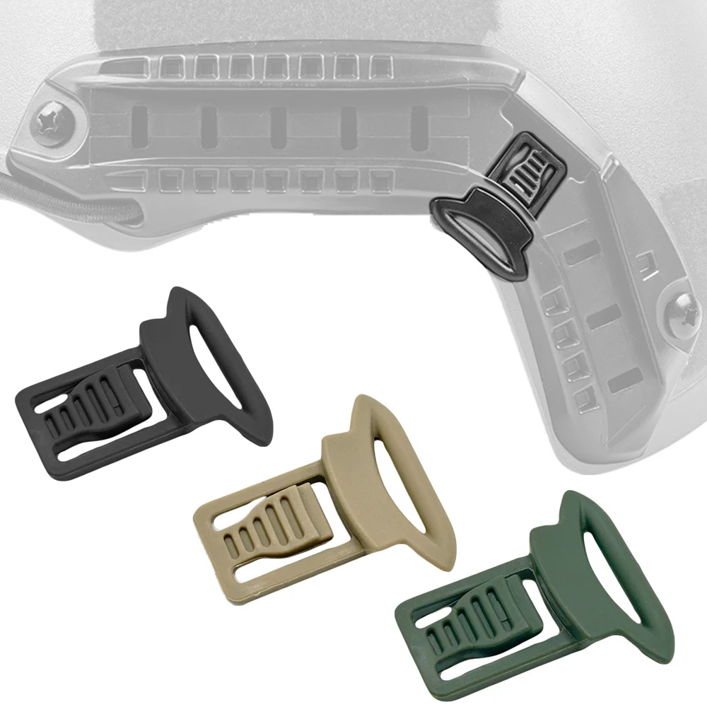 Clips giratorios casco táctico para rieles laterales airsoft