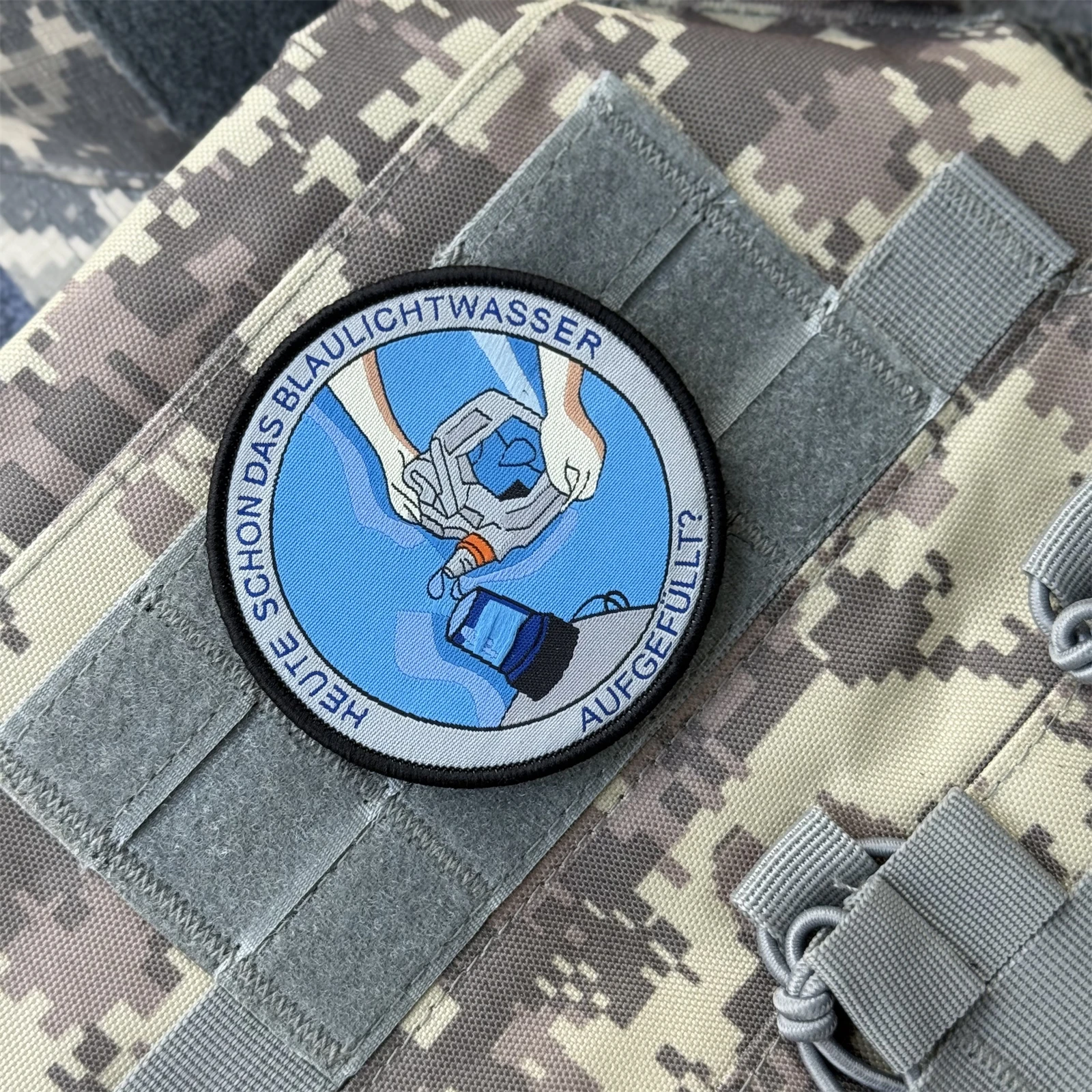 Parche "reabastecimiento de alarma", insignia de moral táctica, parches de gancho y bucle tejidos para ropa, pegatina de equipo militar del ejército - imagen 5