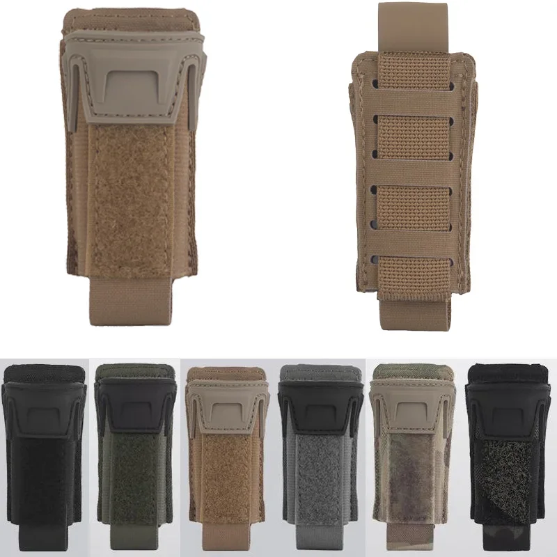 Bolsa magnética simple/doble, correa de combate de 9 mm, cuchillo con bolsa magnética, linterna, estuche para pistola, equipo, MOLLE compatible con caza y tiro - imagen 3