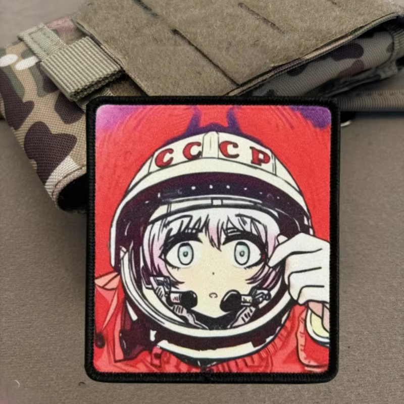Parche táctico velcro chica anime para chaleco y mochila