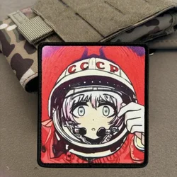 Parche táctico velcro chica anime para chaleco y mochila
