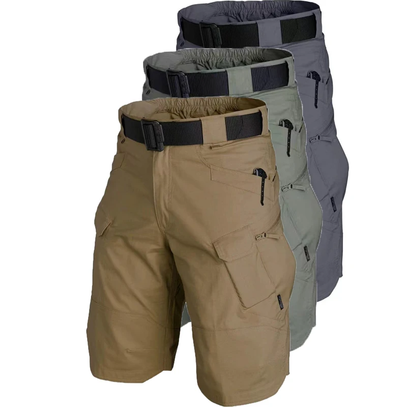 Pantalones cortos tácticos de combate militar para hombre, pantalones cortos impermeables de verano para senderismo, Camping, senderismo, escalada, pantalones deportivos para exteriores