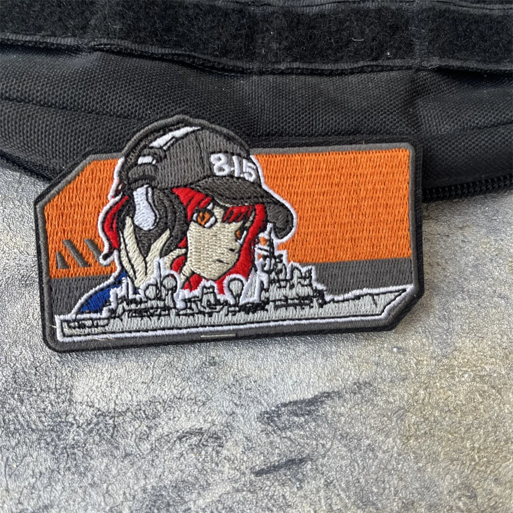 Bucle de gancho bordado para barco de reconocimiento electrónico, parches de insignia de moral táctica para ropa, pegatina para mochila del ejército militar - imagen 4