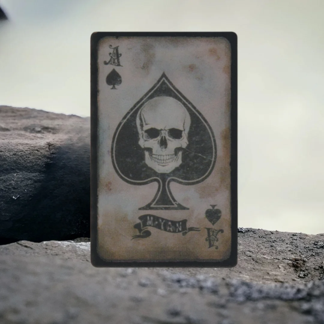Insignia táctica Ace Spades: PVC con gancho y bucle para mochila - imagen 4