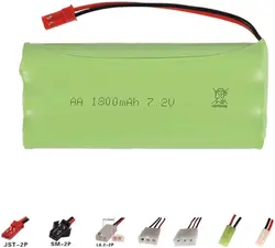 Batería recargable NiCD AA 7,2V 1800mAh para control remoto