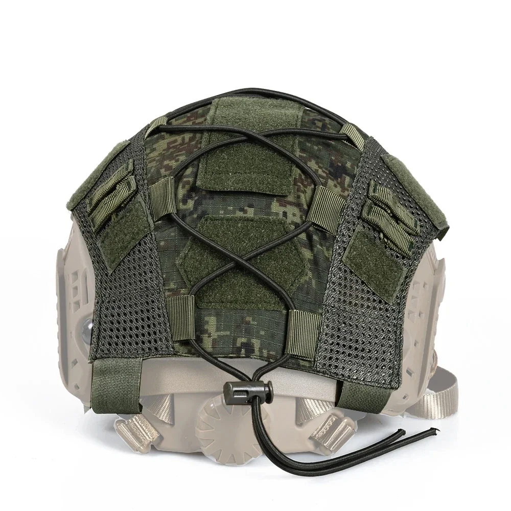 Funda táctica para casco para MH PJ BJ, funda para casco Militar rápido, cordón elástico ajustable, funda para casco Airsoft de Paintball, talla M/L - imagen 4