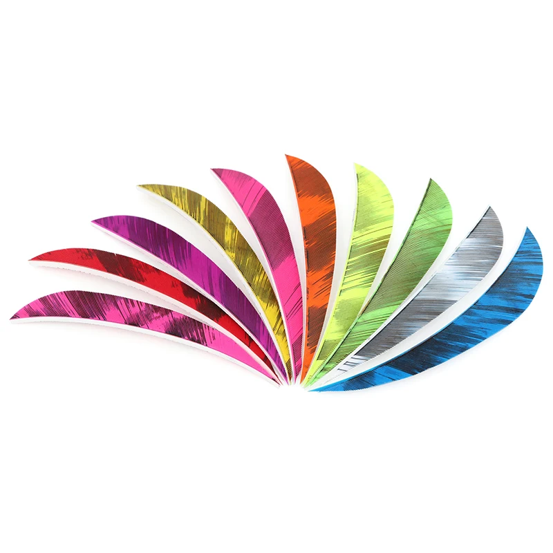 36 Uds pluma de flecha 5 pulgadas ala derecha pluma de pavo tiro con arco paletas naturales caza objetivo tiro flecha Fletching - imagen 2
