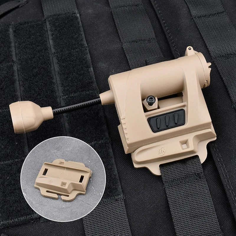 Luz táctica militar rápida para casco, lámpara LED de señal de seguridad de supervivencia al aire libre, iluminador IR rojo, verde y blanco, MPLS 4 GEN2 - imagen 4