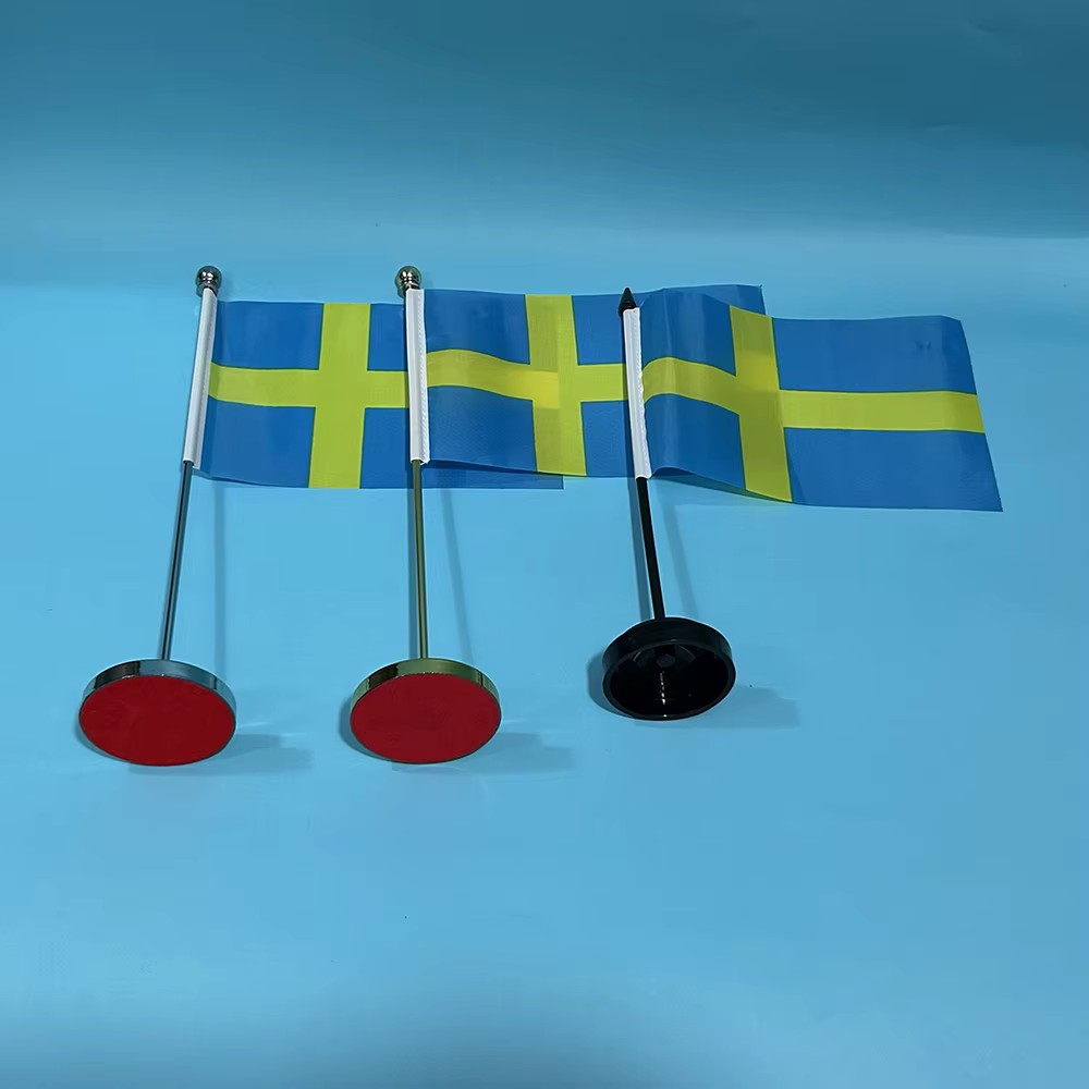 Bandera de Suecia poliéster para escritorio y oficina nacional - imagen 2