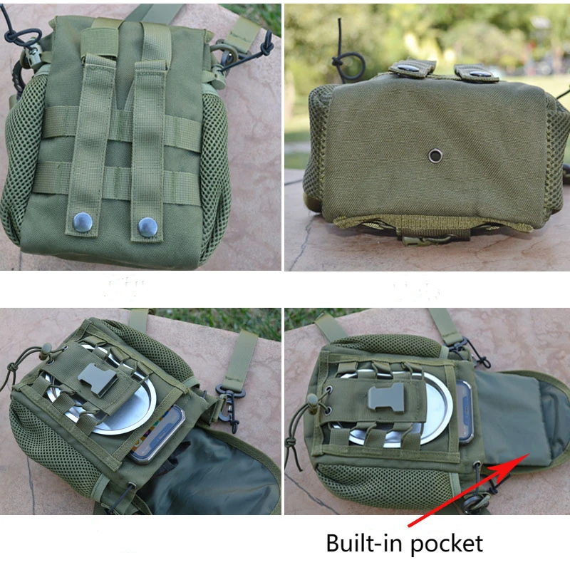 Juego de hervidor Molle, juego de tazas tácticas, mochila, almacenamiento multifuncional, fuera del bolsillo - imagen 3