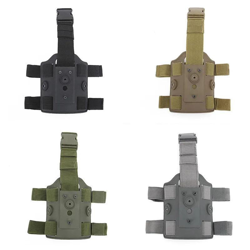 Dispositivo de plataforma de pierna militar táctico, funda de pierna de caída rápida, funda de tiro de combate al aire libre, paleta para Glock M9 Colt 1911 USP
