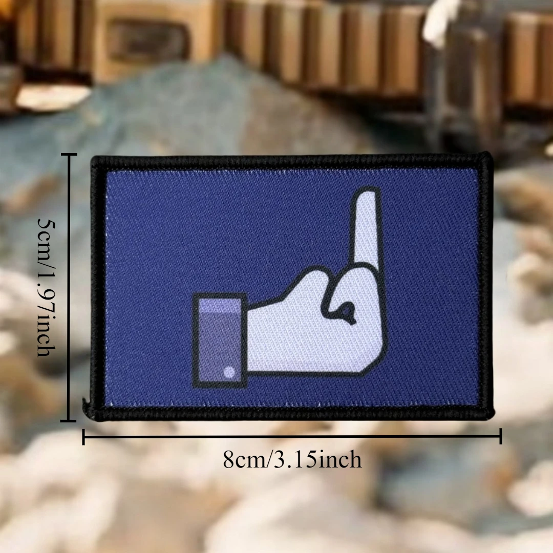 Parche militar táctico del ejército moral, "Deslike Middle Finger", material impreso, adecuado para chalecos, chaquetas, mochilas, etc. - imagen 2