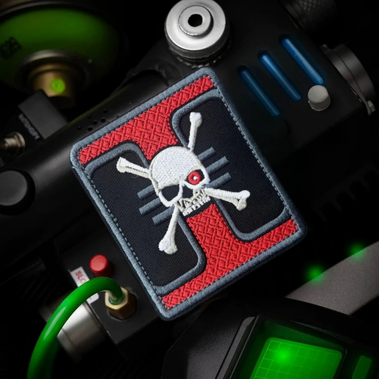 Parches bordados con insignia de moral divertida de calavera "Death Watch", para ropa, brazalete militar táctico, pegatinas para mochila con gancho y bucle