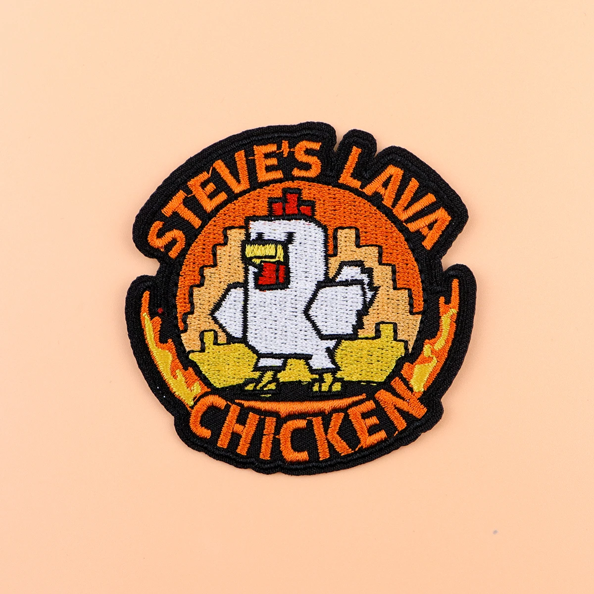 Parche de hierro para juegos de píxeles, parche para ropa, parche bordado de pollo divertido, accesorios de ropa, pegatinas de costura - imagen 4
