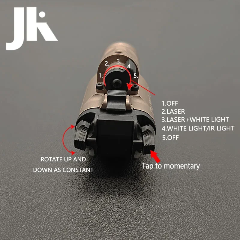 Táctico SF X400 Ultra X400V estroboscópico X400V-IR arma infrarroja X300V X300U pistola luz para Gloc 19 caza arma luz - imagen 5