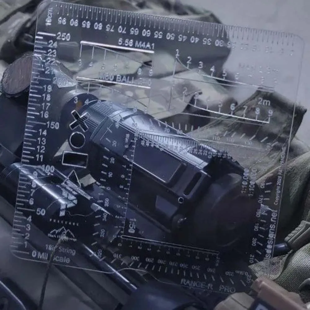 Lector de cuadrícula de coordenadas de regla auxiliar de plantilla al aire libre - imagen 5