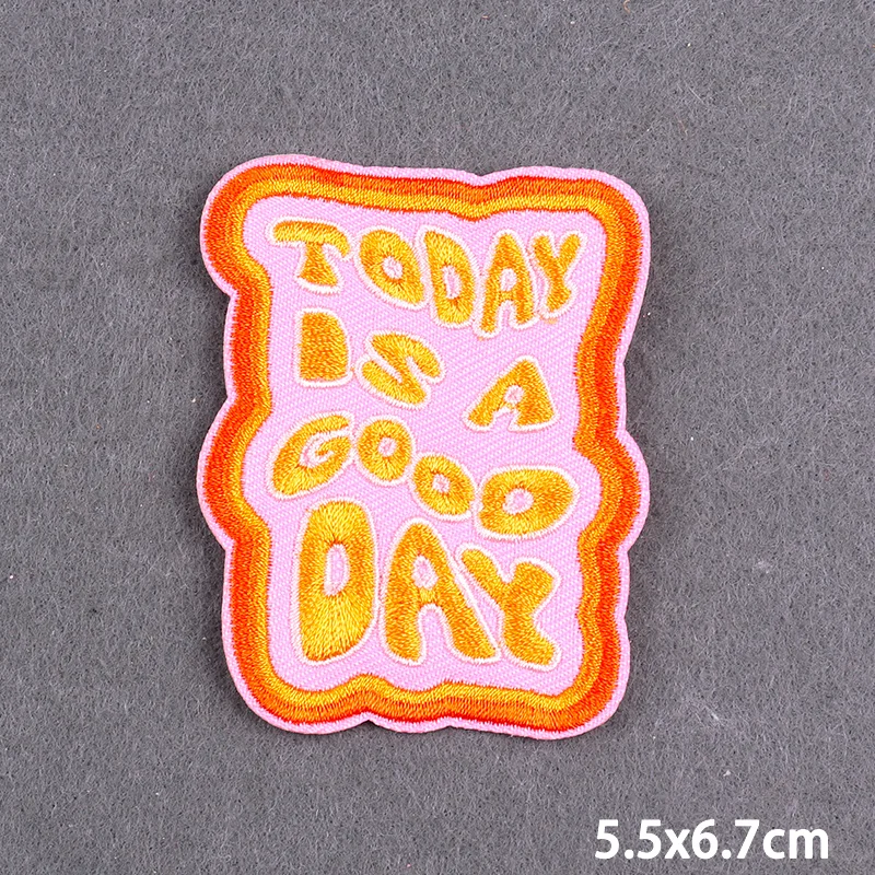 Parche bordado de letras para ropa, parches termoadhesivos para planchar, apliques de costura, bricolaje - imagen 5