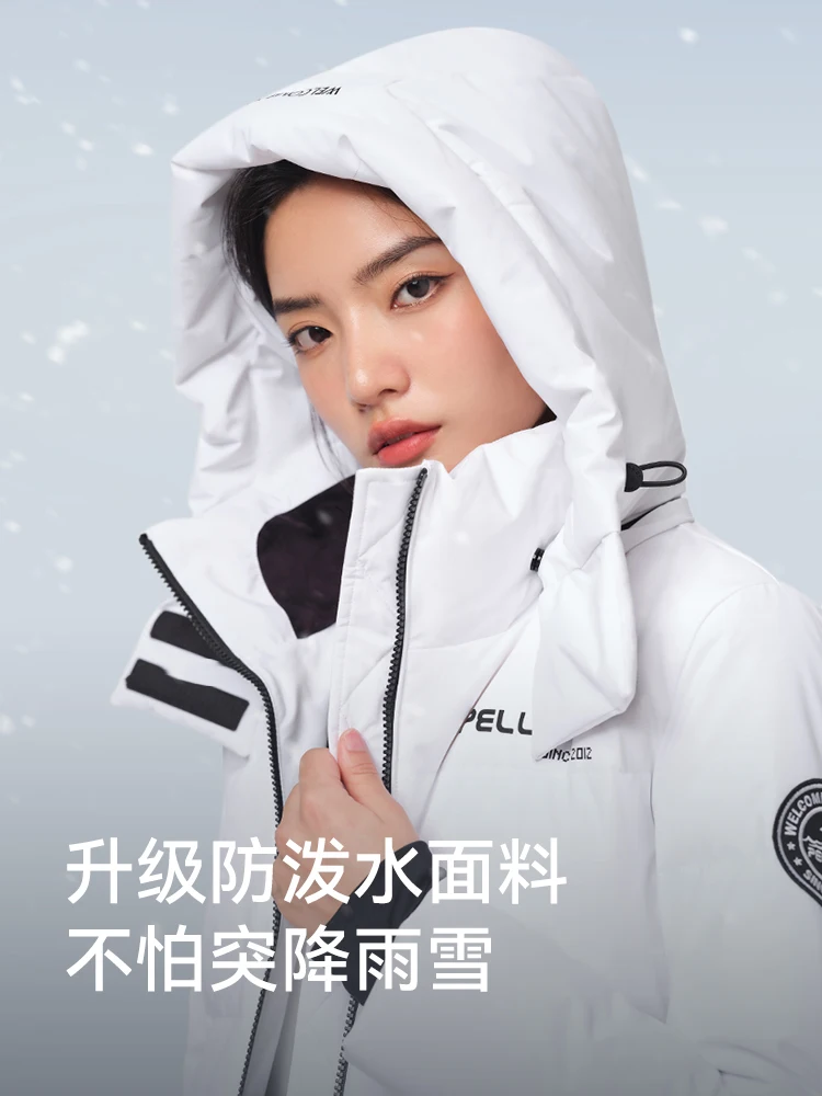 Pelliot 2025 chaquetas de hombre cortavientos impermeables chaquetas blancas abajo Parkas traje de montañismo abrigo chaqueta de mujer - imagen 4