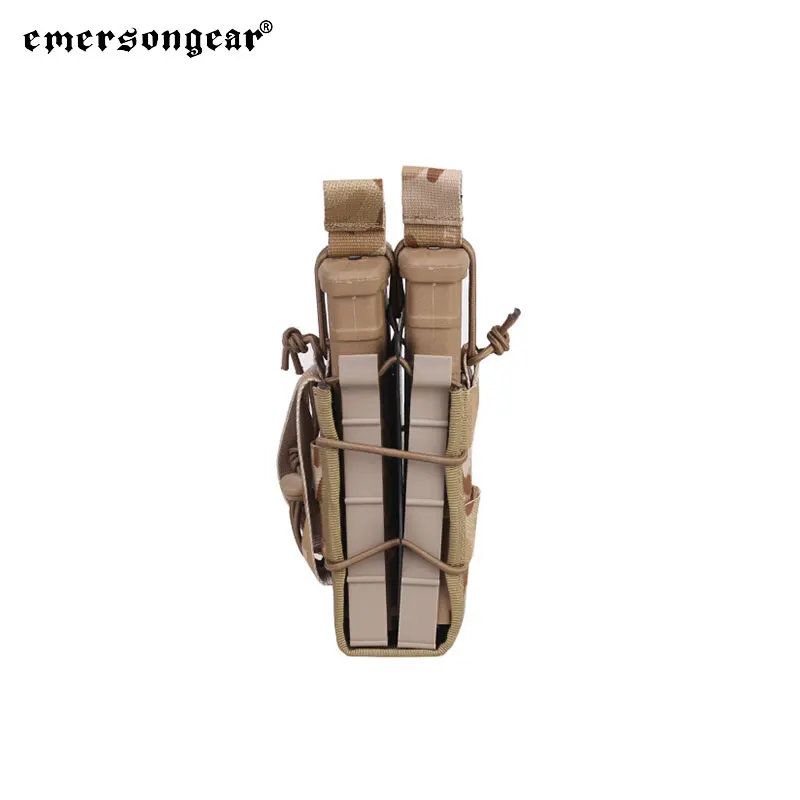 EMERSONGEAR doble Modular Rifle revista bolsa Airsoft caza utilidad MOLLE Mag bolsa de camuflaje combate 11,11 ventas - imagen 5