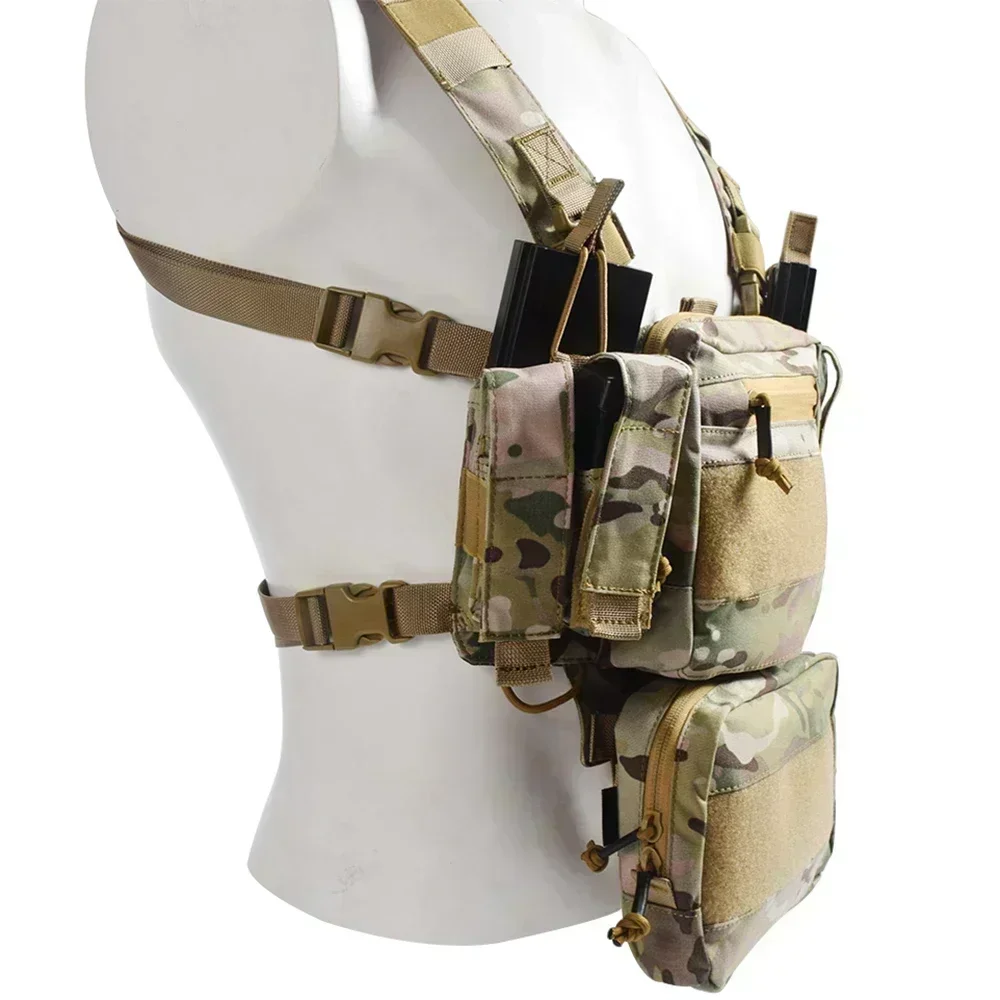 Chaleco Táctico SINAIRSOFT D3, Arnés CRM H, Inserto para Cargador M4 5.56, Integrable, Accesorios de Caza - imagen 2